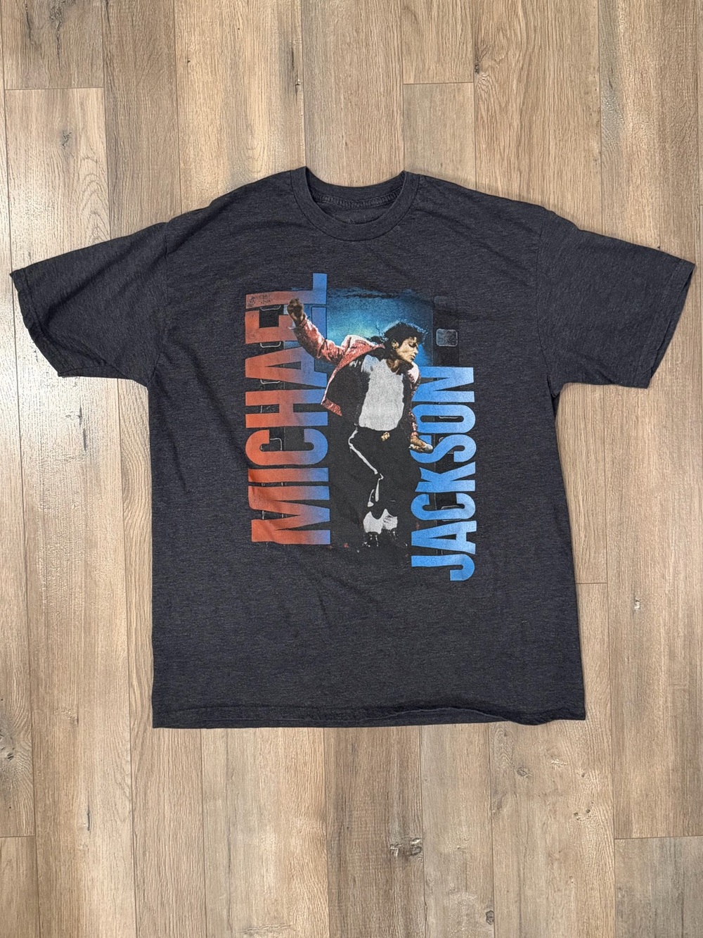 Michael Jackson Black Graphic Tee - Iconic Stage Print